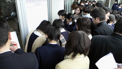 JAPAN, Honshu, Tokyo, "Chiba, Sosa - Yokaichiba Kei Ai High School, 14 and 15 year old third year