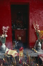 HONG KONG, Religion, Taoism, "Shrine dedicated to Tin Hau, the Taoist goddess of the sea beside