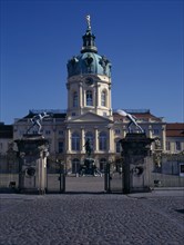 GERMANY, Berlin, Charlottenburg Palace exterior and entrance gates