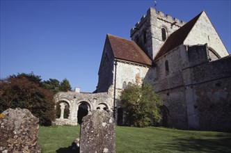 ENGLAND, West Sussex, Boxgrove, Boxgrove Priory Church near Chichester