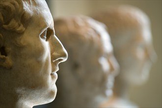ITALY, Lazio, Rome, Capitoline Museum in Palazzo dei Conservatori. This marble bust found near the