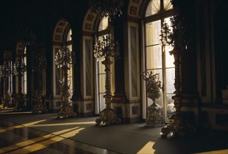 GERMANY, Bavavia, "The Royal Palace of Herrenchiemsee interior. Built by Ludwig II. Situated on the
