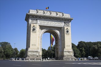 ROMANIA, Bucharest, "Triumphal Arch, Arcul De Triumf, Piata Arcul De Triumf, Sos Kiseleff"
