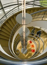 ENGLAND, East Sussex, Bexhill-on-Sea, The De La Warr Pavilion. Interior view down the helix