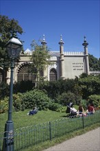 ENGLAND, East Sussex, Brighton, Brighton Museum and Art Gallery seen from The Royal Pavilion