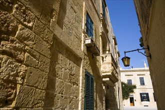 MALTA, Mdina, The Silent City. Narrow street in the Medieval city