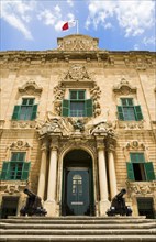 MALTA, Valletta, "The Auberge de Castille the official seat of the knights of the Langue of