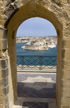 MALTA, Valletta, Fort Saint Angelo on Vittoriosa one of the Three Cities in Valletta Harbour seen