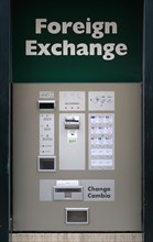 MALTA, Valletta, Foreign currency exchange machine on Republic Street