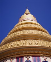 MALAYSIA, Penang, Georgetown, Wat Chayamangkalaram also known as Wat Buppharam.  Large Thai temple