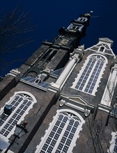 HOLLAND, Noord Holland, Amsterdam, Westerkerk Church built in 1620 with tower 1614