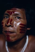 COLOMBIA, North West Amazon, Tukano Indigenous Tribe,  Portrait of Venancio Makuna (sub-group of