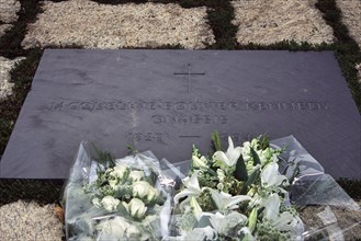 USA, Washington DC, "Jacqueline Bouvier Kennedy Onassis grave, Arlington National Cemetery"