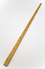 MEASUREMENT, Metric, Tools, Wooden metre ruler with measurements in centimetres