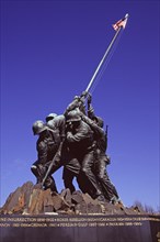 USA, Virginia, Rosslyn, "United States Marine Corps War Memorial, Iwo Jima Memorial. Washington DC,