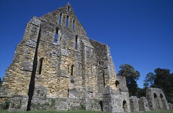 ENGLAND, East Sussex, Battle, Battle Abbey ruins