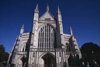 ENGLAND, Hampshire, Winchester, Winchester Cathedral. West elevation