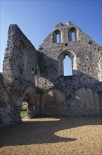 ENGLAND, West Sussex, Boxgrove, Boxgrove Priory ruins next to the Church of St Mary and St Blaise.