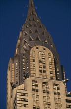 USA, New York, New York City, Part view of the Chrysler Building from Lexington Avenue.  Steel