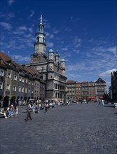POLAND, Poznan, Town Hall and Old Market Square