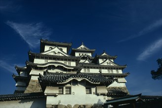 JAPAN, Honshu, Himeji, "Himeji-jo also known as Shirasagi-jo, the white egret or white heron castle