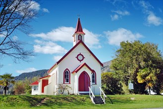 NEW ZEALAND, NORTH ISLAND, SHANNON, LOCAL CHURCH OF THE TOWN OF SHANNON IN THE NORTH ISLAND.