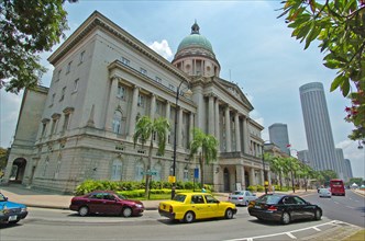 SINGAPORE, OLD SUPREME COURT, "VIEW OF THE OLD SUPREME COURT BUILDING ON THE CORNER OF PARLIMENT