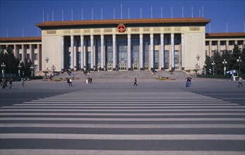 CHINA, Beijing, "Tiananmen Square.  Great Hall of the People, venue of the National people’s