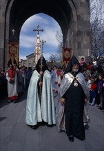 ARMENIA, Echmiadzin, Easter procession of Apostolic (Orthodox) church.