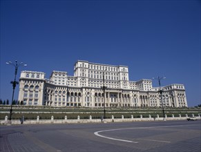 ROMANIA, Bucharest, Palace of the Parliament building exterior