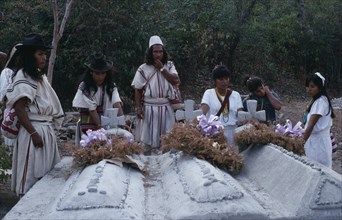 COLOMBIA, Sierra Nevada de Santa Marta, Ika, Sons and daughters of three Ika leaders murdered by