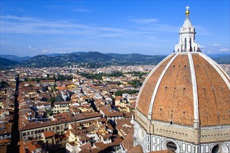 ITALY, Tuscany, Florence, "The Dome of the Cathedral of Santa Maria del Fiore, the Duomo, by