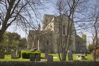 ENGLAND, West Sussex, Shoreham-by-Sea, "St Mary de  Haura a 900 year old Norman Church of England.