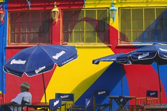 ARGENTINA, Buenos Aires, Colouful cafe in La Boca.