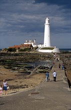 ENGLAND, Tyne & Wear, Tynemouth, "Saint Marys Lighthouse, Saint Marys Island near Newcastle Upon