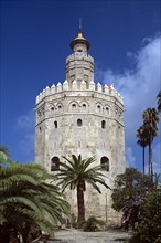 SPAIN, Andalucia, Seville, "Torre del Oro, Golden Tower"