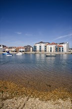 ENGLAND, West Sussex, Shoreham-by-Sea, Ropetackle modern housing development apartments on the