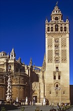 SPAIN, Andalucia, Seville, "Cathedral, Plaza Virgen de los Reyes."