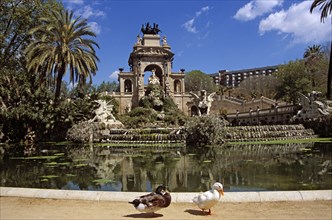 SPAIN, Catalonia, Barcelona, "Parc de la Ciutadella, Font Monumental."