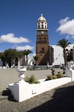 SPAIN, Canary  Islands, Lanzarote, "Tequise, the former capital.  Church of Nuestra Senora de