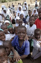 GAMBIA, Western Gambia, Tanji, "Tanji Village.  Happy, laughing children full of energy and wanting