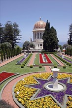 ISRAEL, Northern Coast, Haifa, "Zionism Avenue.  View of Baha'i Shrine and Gardens built as a