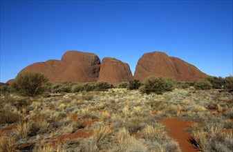 AUSTRALIA, Northern Territory, The Olgas, "Kata Tjuta National Park, The Olgas, Kata Tjuta."
