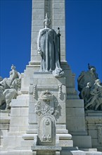 SPAIN, Andalucia, Cadiz, "Cadiz Parliament, Plaza de Espana, monument dedicated to Cortes of Cadiz