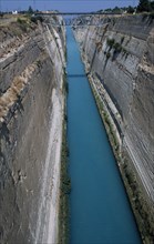 GREECE, Peloponese, Corinth, The Corinthian Canal