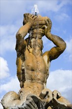 ITALY, Lazio, Rome, The Fontana del Tritone or Triton Fountain by Bernini in Piazza Barberini