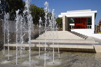 ITALY, Lazio, Rome, Lazio Fountains in front of the Ara Pacis The Altar of Peace a monument from 13