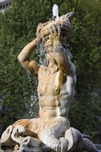 ITALY, Lazio, Rome, The Fontana del Tritone by Bernini in Piazza Barberini