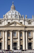 ITALY, Lazio, Rome, Vatican City Pope Benedict XVI Joseph Alois Radzinger seated under a canopy in