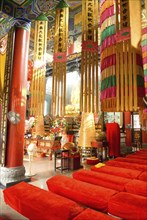 CHINA, Sichuan Province, Chongqing, Arhat Temple interior of main hall. The temple was built 1000